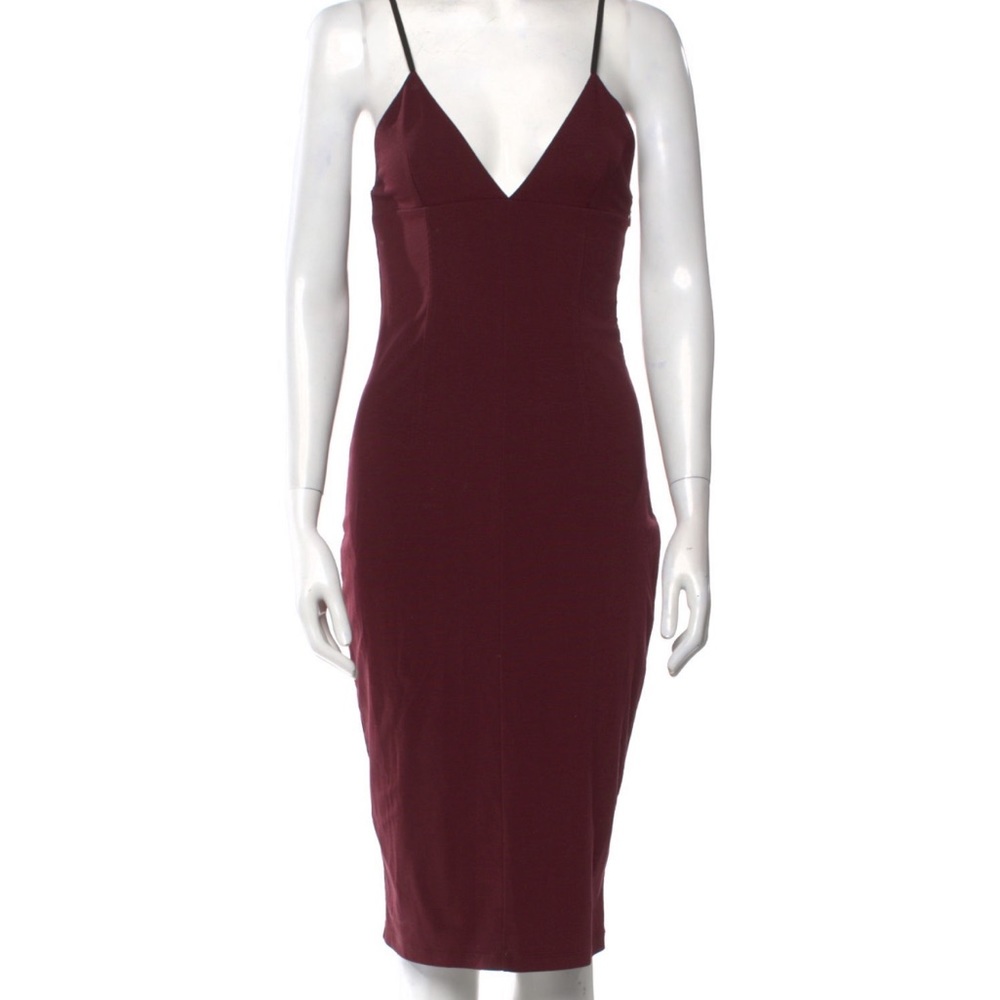 T by Alexander Wang fitted midi dress